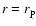 $r=r_{\rm p}$