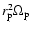 $r_{\rm p}^2 \Omega _{\rm p}$