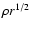 $\rho r^{1/2}$