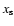 $x_{\rm s}$