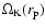 $\Omega_{\rm K}(r_{\rm p})$