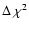 $\Delta~\chi^2$