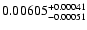 $0.00605^{\rm +0.00041}_{-0.00051}$