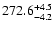 $272.6^{\rm + 4.5}_{-4.2}$