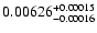 $0.00626^{\rm + 0.00015}_{-0.00016}$