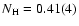 $N_{\rm H} =0.41(4)$