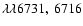 $\lambda\lambda6731,~6716$