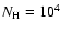 $N_{\rm H}=10^4$