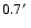 $0.7\hbox {$^\prime $ }$