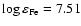 $\log\varepsilon_{\rm\rm Fe} = 7.51$