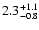 $2.3_{\rm -0.8}^{+1.1}$