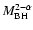 $M_{\rm BH}^{2 - \alpha}$