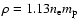 $\rho=1.13 n_{\rm e} m_{\rm p}$