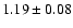 $1.19\pm0.08$