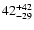 $\rm 42_{-29}^{+42}$