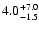$4.0_{\rm -1.5}^{+7.0}$
