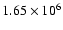 $1.65\times 10^6$