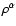 $\rho^\alpha$