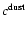 $c^{\rm {dust}}$