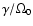 $\gamma /\Omega _0$