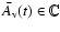 $\bar{A}_{\rm v}(t)\in\mathbb{C}$
