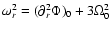 $\omega_r^2 = (\partial^2_r\Phi)_0 + 3\Omega_0^2$