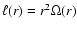 $\ell(r)=r^2\Omega(r)$