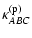$\displaystyle \kappa_{ABC}^{({\rm p})}$