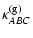 $\displaystyle \kappa_{ABC}^{({\rm g})}$