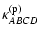 $\displaystyle \kappa_{ABCD}^{({\rm p})}$