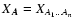$X_{{\vec{A}}}=X_{A_1\dots A_n}$