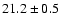 $21.2\pm 0.5$