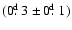 $(0\hbox{$.\!\!^{\rm d}$ }3\pm 0\hbox{$.\!\!^{\rm d}$ }1)$