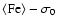 $\langle{\rm Fe}\rangle - \sigma_0$