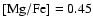 $\rm [Mg/Fe]=0.45$