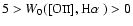$5>\ensuremath{W_0(\mbox{[O{\sc ii}]},\mbox{H$\alpha$ })} >0$