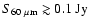 $S_{60~{\rm\mu m}} \gtrsim 0.1~{\rm Jy}$