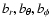 $b_{r}, b_{\theta}, b_{\phi}$
