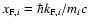 $x_{{\rm F},i}=\hbar k_{{\rm F},i}/m_i c$