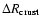 $\Delta R_{\rm crust}$