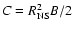 $C={R_{\rm NS}^2 B/2}$
