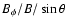 $B_{\phi}/B/\sin \theta $