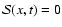 ${\mathcal S}(x,t)=0$