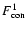 $F_{\rm con}^1$