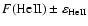 $F(\rm HeII)\pm\varepsilon_{\rm HeII}$