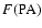 $F({\rm PA})$