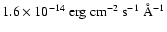 $\rm 1.6\times 10^{-14}~erg~cm^{-2}~s^{-1}~\AA^{-1}$