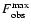 $F^{\rm max}_{\rm obs}$