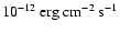 $\rm 10^{-12}~erg~cm^{-2}~s^{-1} $