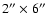 $2''\times 6''$